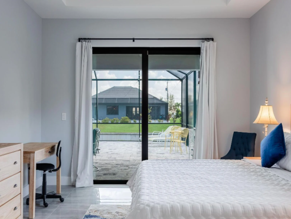 Cape Coral Coastal Elegance Retreat with Caged Pool and Scenic Views