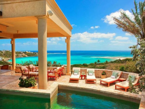 Oceanfront Anguilla Vacation Home Four Bedroom