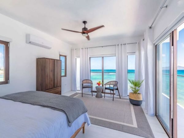 Oceanfront Anguilla Vacation Pool Home Four Bedroom