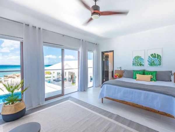 Oceanfront Anguilla Vacation Pool Home Four Bedroom