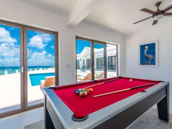 Oceanfront Anguilla Vacation Pool Home Four Bedroom