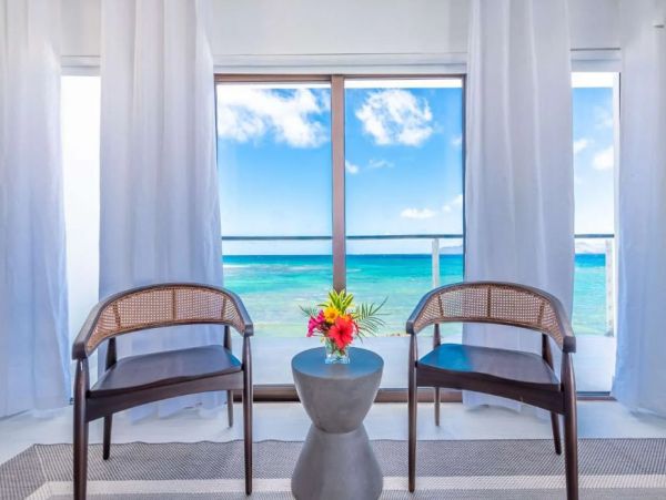 Oceanfront Anguilla Vacation Pool Home Four Bedroom