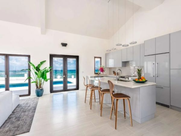 Oceanfront Anguilla Vacation Pool Home Four Bedroom