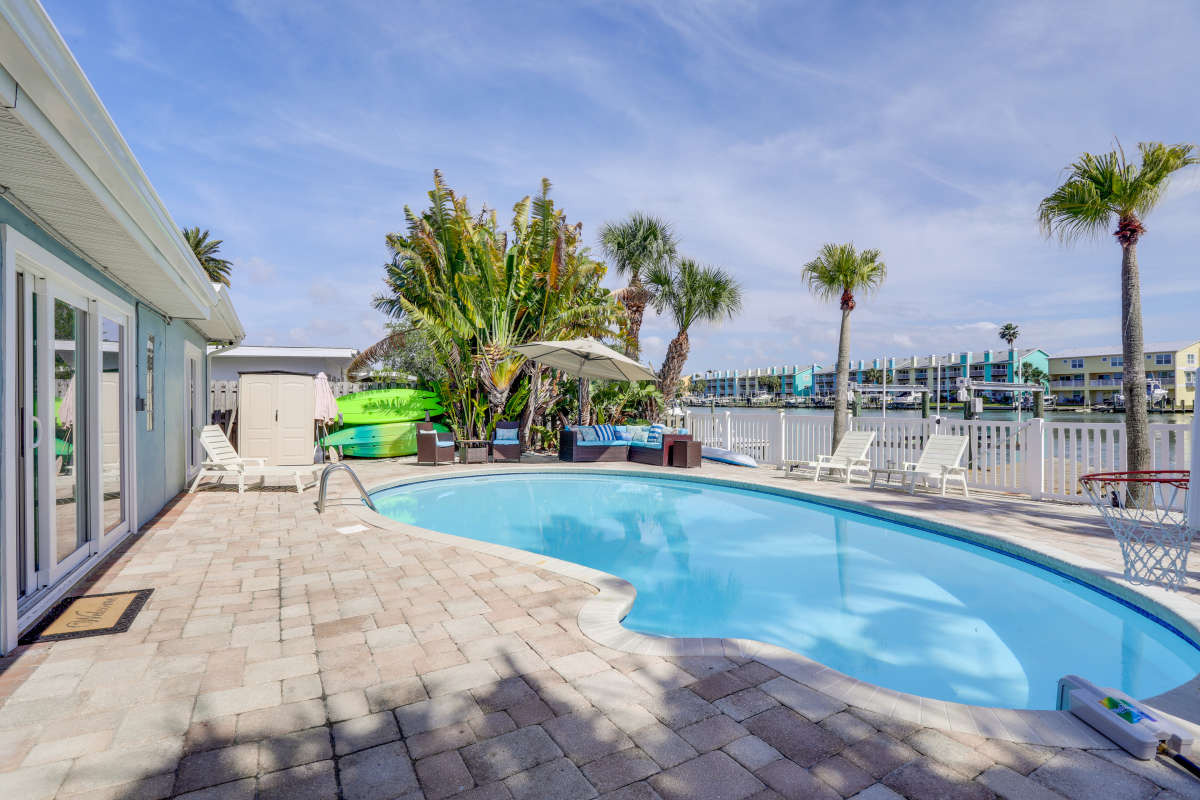 Walk to Beach Indian Rocks Vacation Home Five Bedroom
