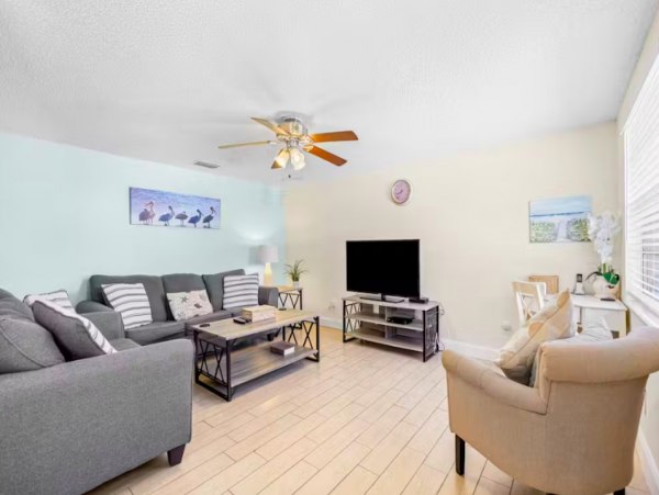 Full Duplex with Separate Outdoor Areas & Walking Distance to Beach
