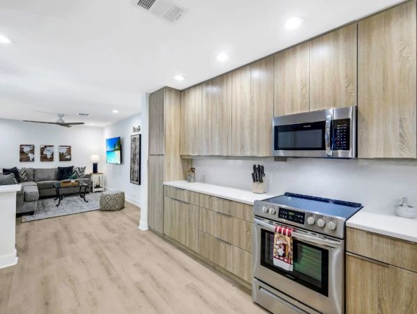 Walk to Beach Vacation Pool Home Three Bedroom
