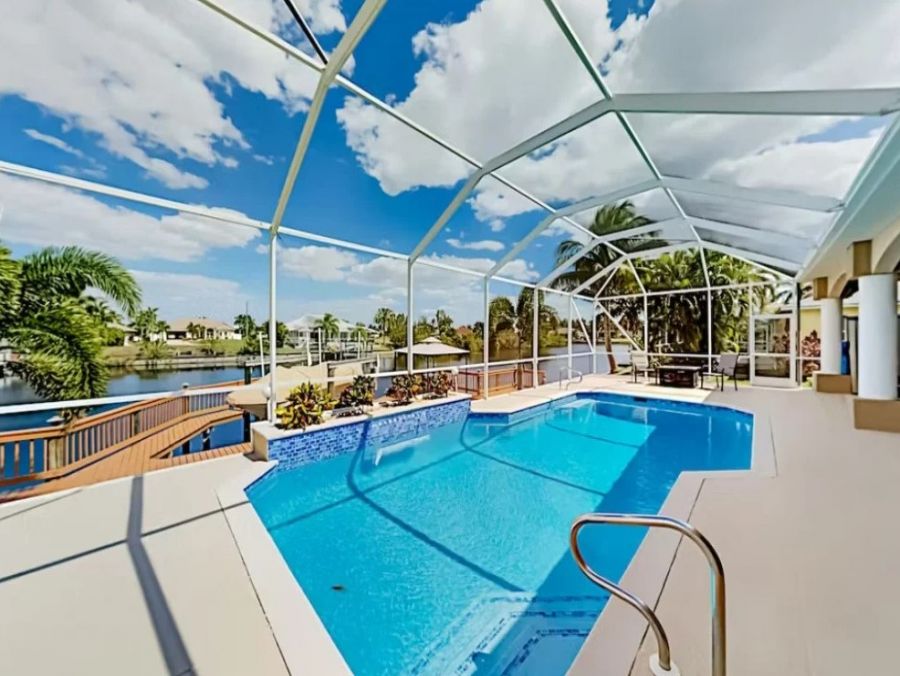 Waterfont Three Bedroom Vacation Rental in Cape Coral