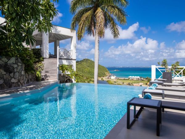Elegant Three Bedroom Villa with Breathtaking Sea View in Saint Martin