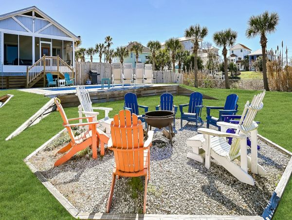 Panama City Beach 4 Bedroom Family Beach Home with Pool Steps to Beach