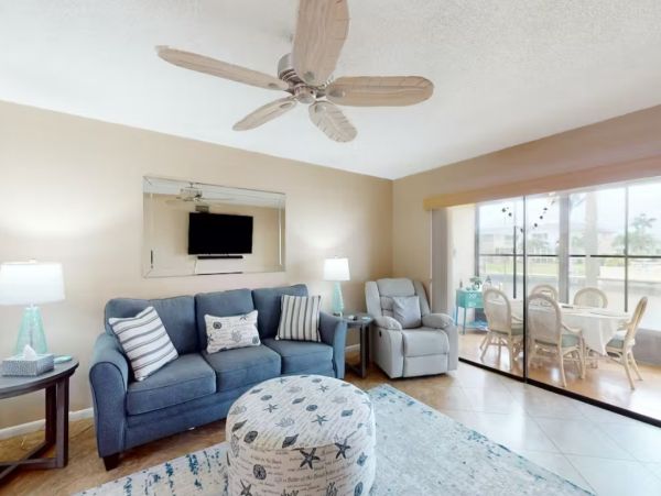 Canal Front Two Bedroom Vacation Rental Condo in Cape Coral