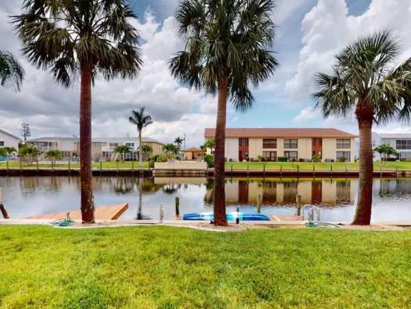 Canal Front Two Bedroom Vacation Rental Condo in Cape Coral