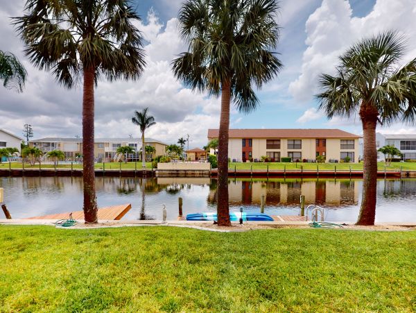 Canal Front Two Bedroom Vacation Rental Condo in Cape Coral