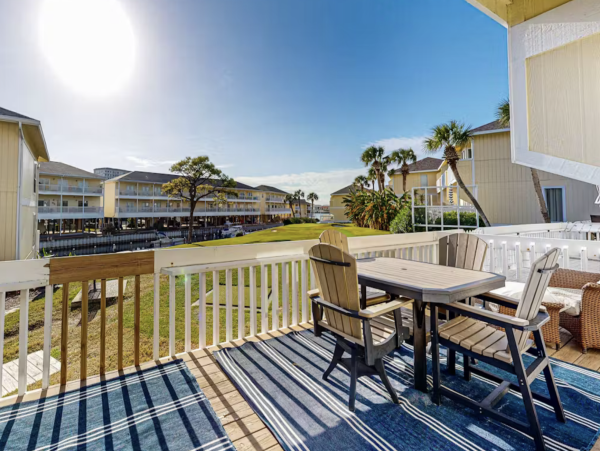 Inviting Destin Condo with Dock Pool Hot Tub & Private Beach