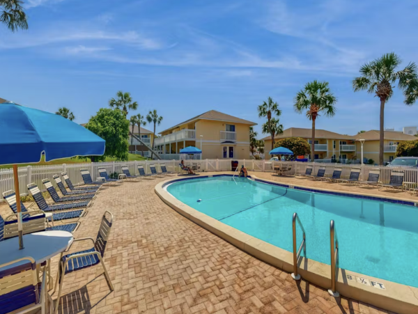 Inviting Destin Condo with Dock Pool Hot Tub & Private Beach