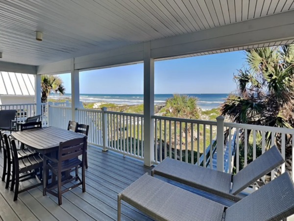 Crescent Beach Gulf Front Rental Home - Four Bedroom Near St. Augustine