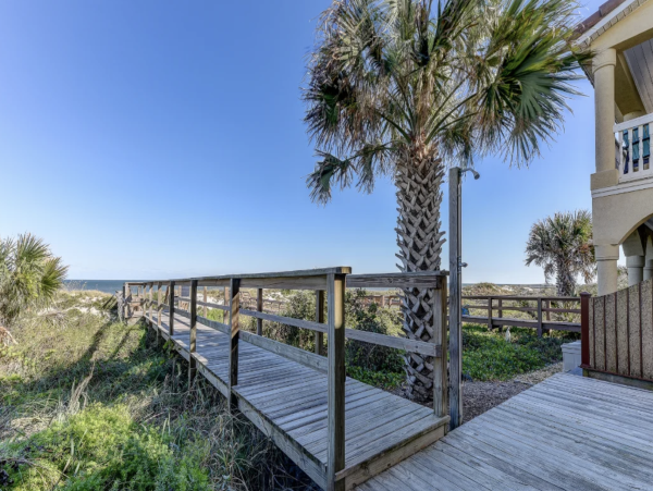Crescent Beach Gulf Front Rental Home - Four Bedroom Near St. Augustine