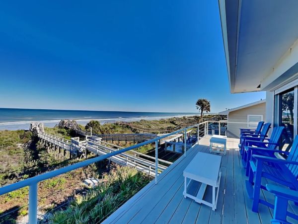 St. Augustine Beachfront Vacation Rental  Luxury Home on Crescent Beach with Pool