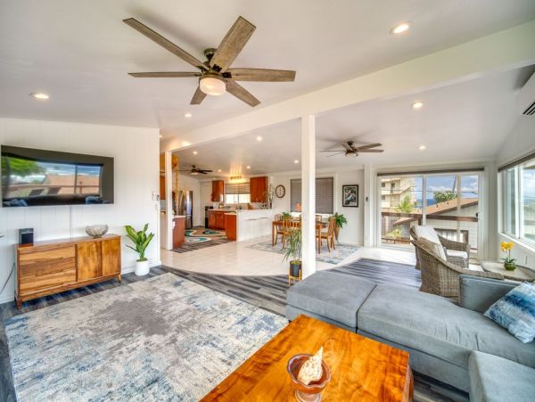 Pcean View Three Bedroom Vacation Rental In Koloa