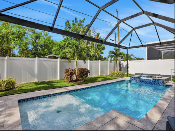 Walk to Beach Chic Naples Vacation Home