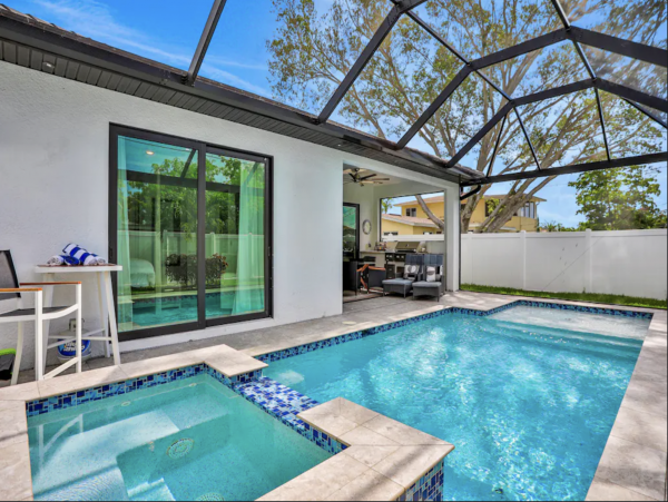 Walk to Beach Chic Naples Vacation Home
