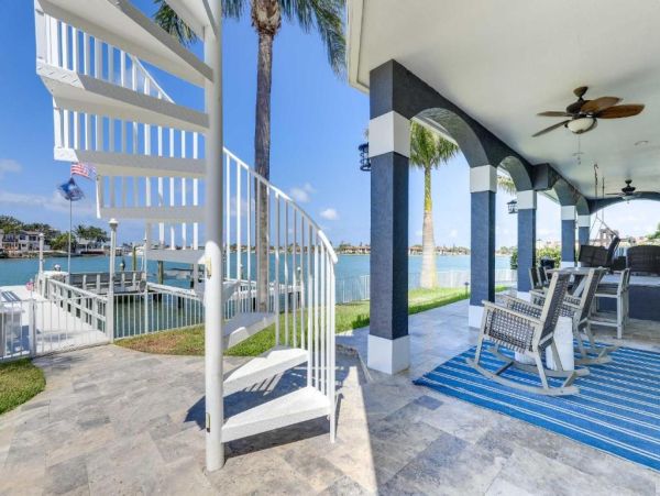 Luxury St. Petersburg Waterfront Vacation Rental 5-Bedroom Home with Pool, Spa & Dock Near Treasure Island