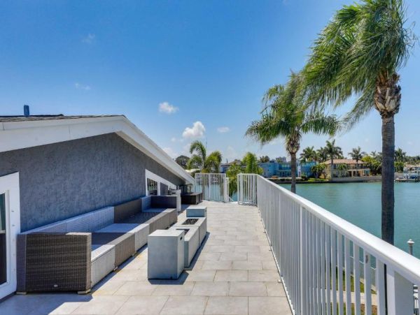 Luxury St. Petersburg Waterfront Vacation Rental 5-Bedroom Home with Pool, Spa & Dock Near Treasure Island