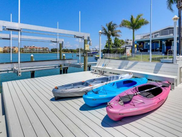 Luxury St. Petersburg Waterfront Vacation Rental 5-Bedroom Home with Pool, Spa & Dock Near Treasure Island