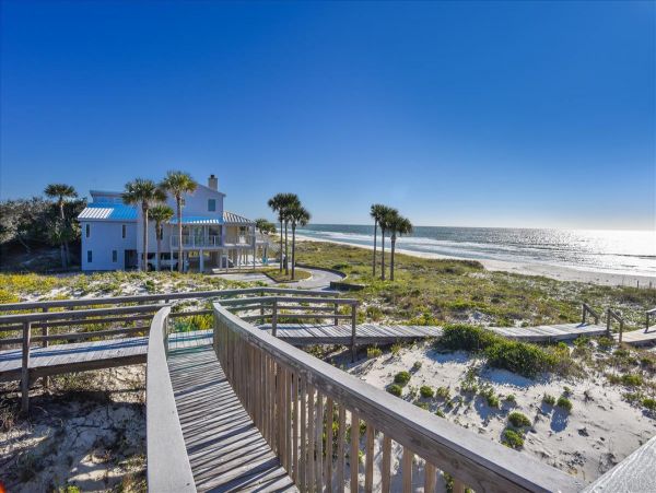 St. George Island Vacation Home Five Bedroom On Beach