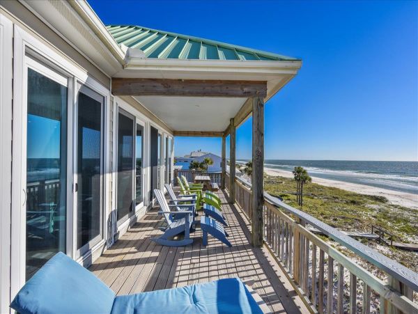 St. George Island Vacation Home Five Bedroom On Beach