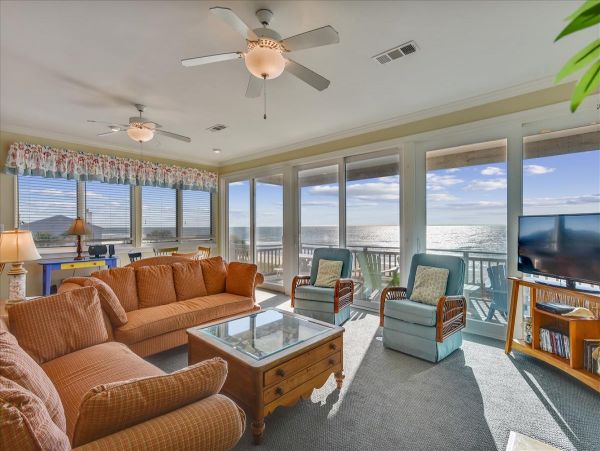 St. George Island Vacation Home Five Bedroom On Beach