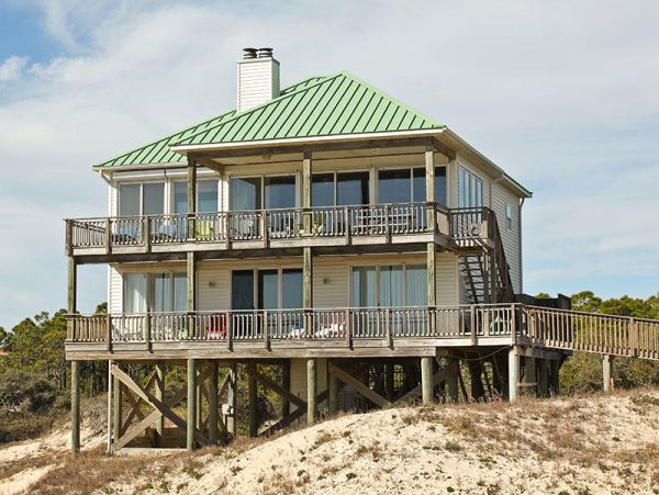 St. George Island Vacation Home Five Bedroom On Beach