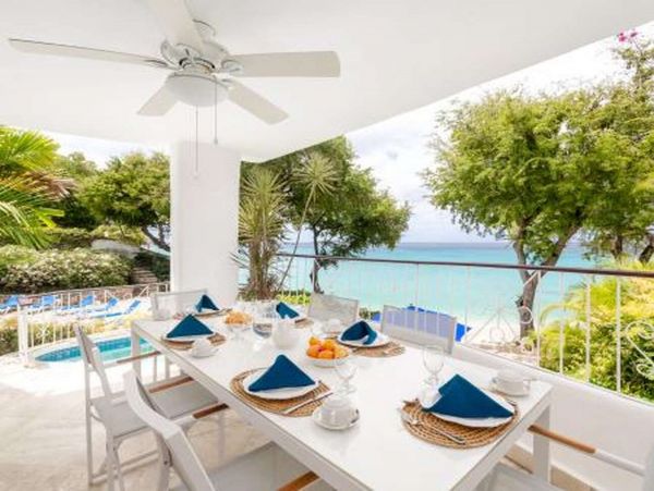 Ocean Front Three Bedroom Vacation Villa in Barbados