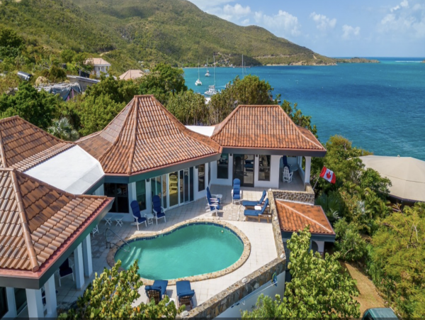 BVI Luxury Villa Looking Over the Water