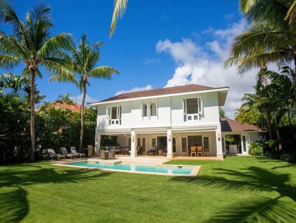 Punta Cana Walk to Beach Vacation Pool Home Four Bedroom