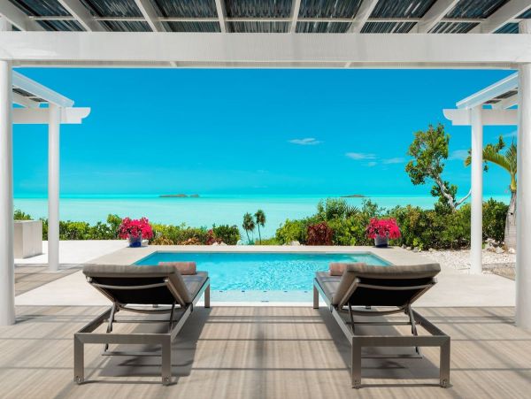 On Beach Turks and Caicos Vacation Home Four Bedroom