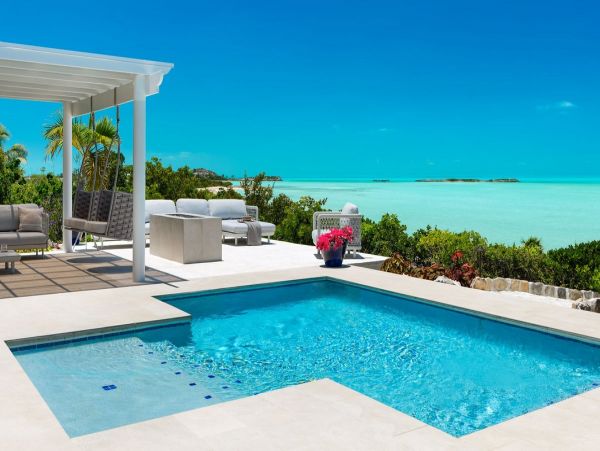On Beach Turks and Caicos Vacation Home Four Bedroom