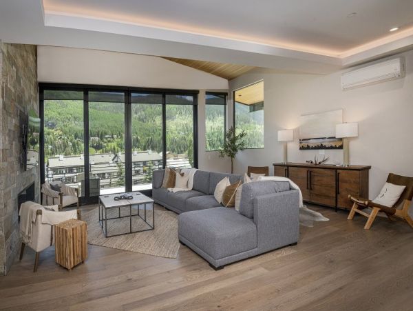 Luxury West Vail Homes perched above West Vail Center on shuttle