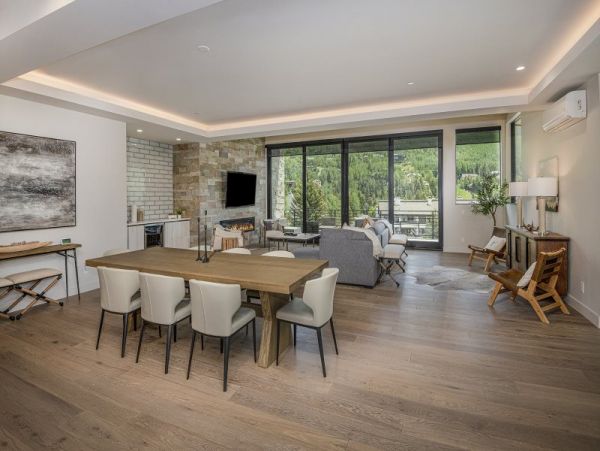 Luxury West Vail Homes perched above West Vail Center on shuttle