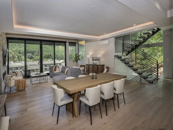 Luxury West Vail Homes perched above West Vail Center on shuttle