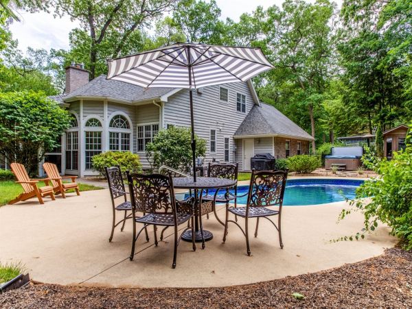 Grand Beach Vacation Pool Home Walk to Beach Six Bedroom