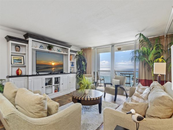 Spacious Two Bedroom-Two Bath Beachfront Unit with Panoramic Ocean Views!