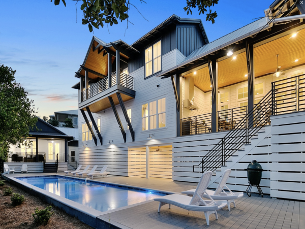 Santa Rosa Beach Lovely Rental Six Bedrooms 150 Yards to Beach