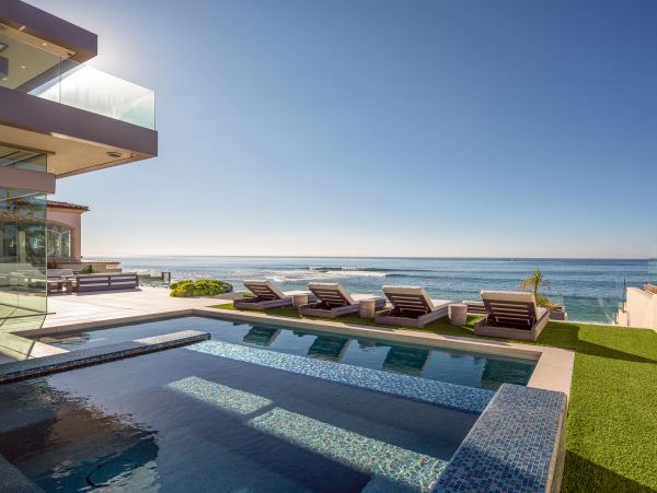 Oceanfront La Jolla Vacation Pool Home Five Bedroom