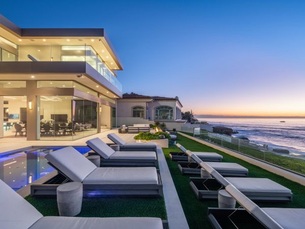 Oceanfront La Jolla Vacation Pool Home Five Bedroom