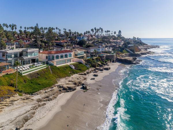 Oceanfront La Jolla Vacation Pool Home Five Bedroom