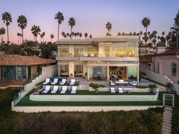 Oceanfront La Jolla Vacation Pool Home Five Bedroom