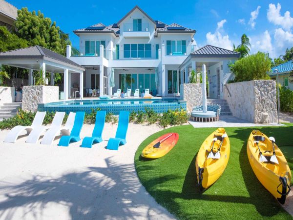Luxury Grand Cayman Villa Rental 8-Bedroom Beachfront Vacation Home