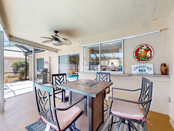 Dog-Friendly Four Bedroom Vacation Rental - Sarasota Home with Pool, Lanai & Backyard