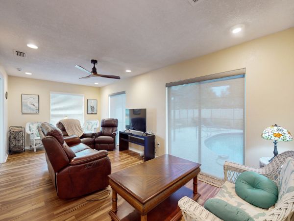 Dog-Friendly Four Bedroom Vacation Rental - Sarasota Home with Pool, Lanai & Backyard