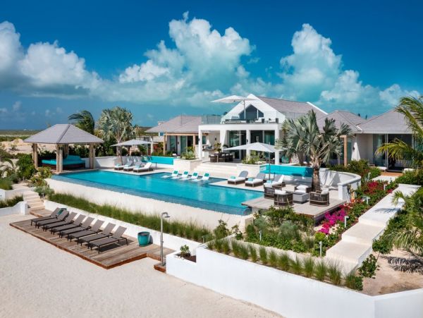 Turks and Caicos Villa with Private Beach and Heated Pool
